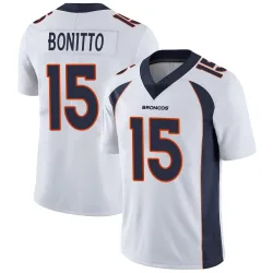 Men's Nik Bonitto Denver Broncos No.15 Limited Vapor Untouchable Jersey - White
