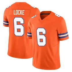 Men's P.J. Locke Denver Broncos No.6 Limited Alternate Vapor F.U.S.E. Mile High Collection 1977 Throwback Jersey - Orange