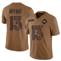 Men's Pat Bryant Denver Broncos No.13 Limited 2023 Salute To Service Jersey - Brown