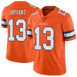 Men's Pat Bryant Denver Broncos No.13 Limited Color Rush Vapor Untouchable Jersey - Orange