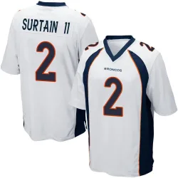 Men's Pat Surtain II Denver Broncos No.2 Game Jersey - White