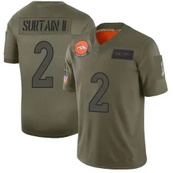 Men's Pat Surtain II Denver Broncos No.2 Limited 2019 Salute to Service Jersey - Camo