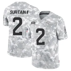 Men's Pat Surtain II Denver Broncos No.2 Limited 2024 Salute to Service Jersey - Arctic Camo