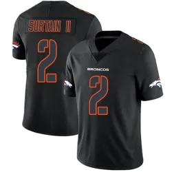 Men's Pat Surtain II Denver Broncos No.2 Limited Jersey - Black Impact