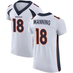 Men's Peyton Manning Denver Broncos No.18 Elite Vapor Untouchable Jersey - White