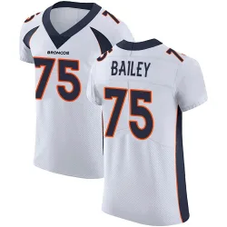 Men's Quinn Bailey Denver Broncos No.75 Elite Vapor Untouchable Jersey - White
