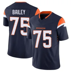Men's Quinn Bailey Denver Broncos No.75 Limited Alternate Vapor F.U.S.E. Jersey - Navy
