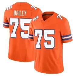 Men's Quinn Bailey Denver Broncos No.75 Limited Alternate Vapor F.U.S.E. Mile High Collection 1977 Throwback Jersey - Orange