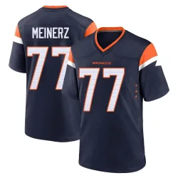 Men's Quinn Meinerz Denver Broncos No.77 Game Alternate Jersey - Navy
