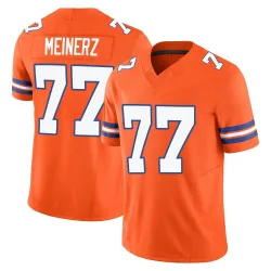 Men's Quinn Meinerz Denver Broncos No.77 Limited Alternate Vapor F.U.S.E. Mile High Collection 1977 Throwback Jersey - Orange