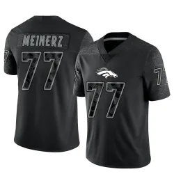 Men's Quinn Meinerz Denver Broncos No.77 Limited Reflective Jersey - Black