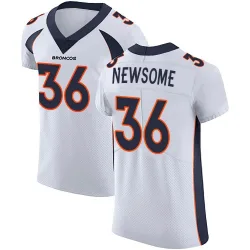 Men's Quinton Newsome Denver Broncos No.36 Elite Vapor Untouchable Jersey - White