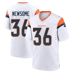Men's Quinton Newsome Denver Broncos No.36 Game 2nd Jersey - White