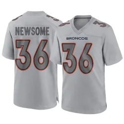 Men's Quinton Newsome Denver Broncos No.36 Game Atmosphere Fashion Jersey - Gray