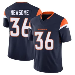 Men's Quinton Newsome Denver Broncos No.36 Limited Alternate Vapor F.U.S.E. Jersey - Navy