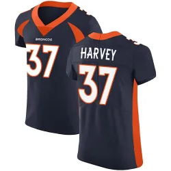 Men's RJ Harvey Denver Broncos No.37 Elite Alternate Vapor Untouchable Jersey - Navy