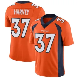 Men's RJ Harvey Denver Broncos No.37 Limited Team Color Vapor Untouchable Jersey - Orange