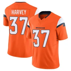 Men's RJ Harvey Denver Broncos No.37 Limited Vapor F.U.S.E. 2nd Jersey - Orange