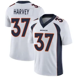 Men's RJ Harvey Denver Broncos No.37 Limited Vapor Untouchable Jersey - White