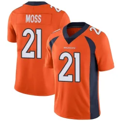 Men's Riley Moss Denver Broncos No.21 Limited Team Color Vapor Untouchable Jersey - Orange