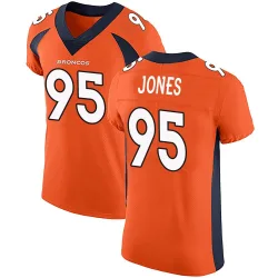Men's Sai'vion Jones Denver Broncos No.95 Elite Team Color Vapor Untouchable Jersey - Orange