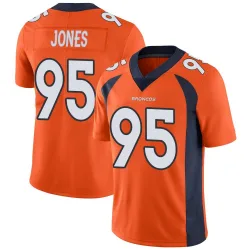Men's Sai'vion Jones Denver Broncos No.95 Limited Team Color Vapor Untouchable Jersey - Orange