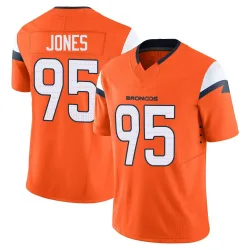 Men's Sai'vion Jones Denver Broncos No.95 Limited Vapor F.U.S.E. 2nd Jersey - Orange