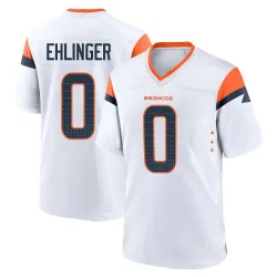 Men's Sam Ehlinger Denver Broncos No.0 Game 2nd Jersey - White