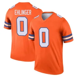 Men's Sam Ehlinger Denver Broncos No.0 Legend Alternate Mile High Collection 1977 Throwback Jersey - Orange