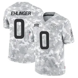 Men's Sam Ehlinger Denver Broncos No.0 Limited 2024 Salute to Service Jersey - Arctic Camo