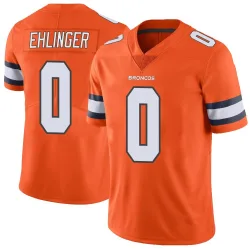 Men's Sam Ehlinger Denver Broncos No.0 Limited Color Rush Vapor Untouchable Jersey - Orange