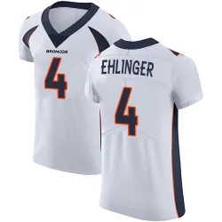 Men's Sam Ehlinger Denver Broncos No.4 Elite Vapor Untouchable Jersey - White