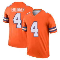 Men's Sam Ehlinger Denver Broncos No.4 Legend Alternate Mile High Collection 1977 Throwback Jersey - Orange