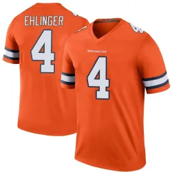 Men's Sam Ehlinger Denver Broncos No.4 Legend Color Rush Jersey - Orange