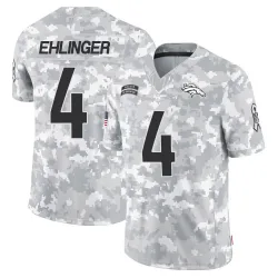 Men's Sam Ehlinger Denver Broncos No.4 Limited 2024 Salute to Service Jersey - Arctic Camo