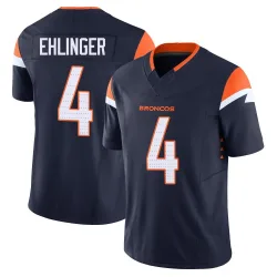 Men's Sam Ehlinger Denver Broncos No.4 Limited Alternate Vapor F.U.S.E. Jersey - Navy
