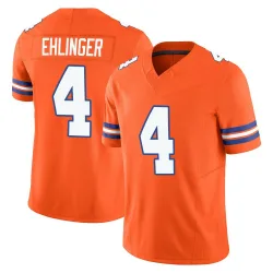 Men's Sam Ehlinger Denver Broncos No.4 Limited Alternate Vapor F.U.S.E. Mile High Collection 1977 Throwback Jersey - Orange