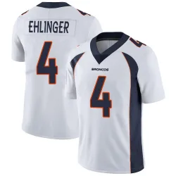 Men's Sam Ehlinger Denver Broncos No.4 Limited Vapor Untouchable Jersey - White