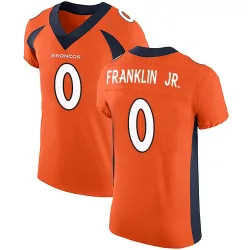 Men's Sam Franklin Jr. Denver Broncos No.0 Elite Team Color Vapor Untouchable Jersey - Orange
