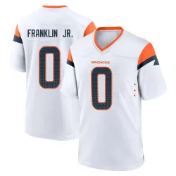 Men's Sam Franklin Jr. Denver Broncos No.0 Game 2nd Jersey - White