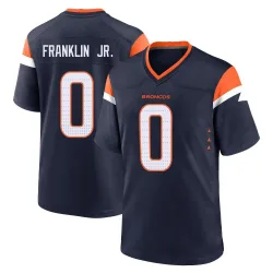 Men's Sam Franklin Jr. Denver Broncos No.0 Game Alternate Jersey - Navy