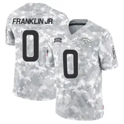 Men's Sam Franklin Jr. Denver Broncos No.0 Limited 2024 Salute to Service Jersey - Arctic Camo