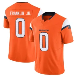 Men's Sam Franklin Jr. Denver Broncos No.0 Limited Vapor F.U.S.E. 2nd Jersey - Orange