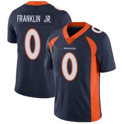 Men's Sam Franklin Jr. Denver Broncos No.0 Limited Vapor Untouchable Jersey - Navy