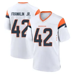 Men's Sam Franklin Jr. Denver Broncos No.42 Game 2nd Jersey - White