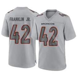 Men's Sam Franklin Jr. Denver Broncos No.42 Game Atmosphere Fashion Jersey - Gray