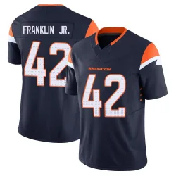 Men's Sam Franklin Jr. Denver Broncos No.42 Limited Alternate Vapor F.U.S.E. Jersey - Navy