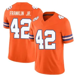 Men's Sam Franklin Jr. Denver Broncos No.42 Limited Alternate Vapor F.U.S.E. Mile High Collection 1977 Throwback Jersey - Orange