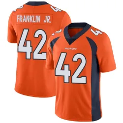 Men's Sam Franklin Jr. Denver Broncos No.42 Limited Team Color Vapor Untouchable Jersey - Orange