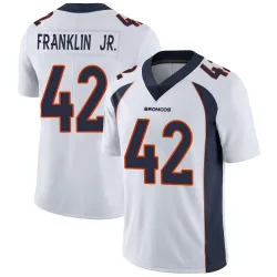 Men's Sam Franklin Jr. Denver Broncos No.42 Limited Vapor Untouchable Jersey - White